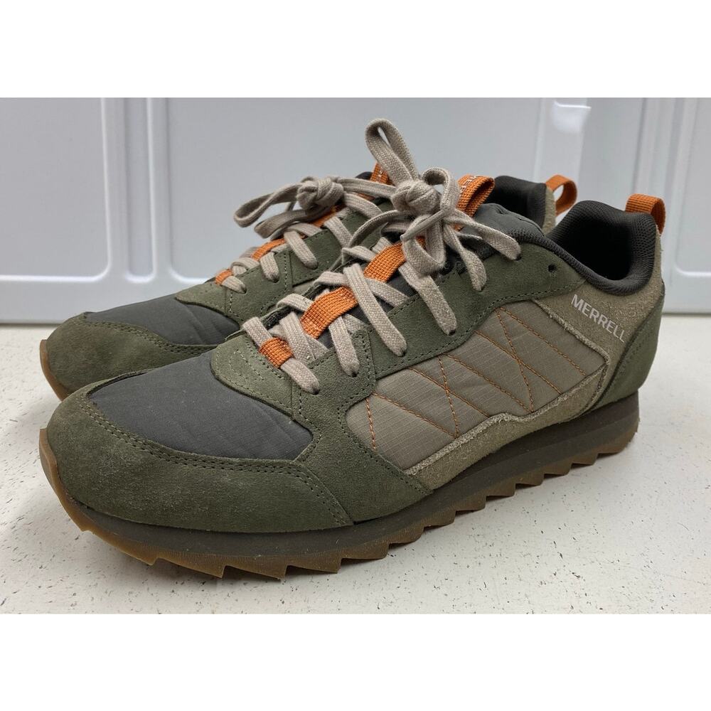 Men Merrell Alpine Moon Rock suede leather lace-up sneakers shoes, 10